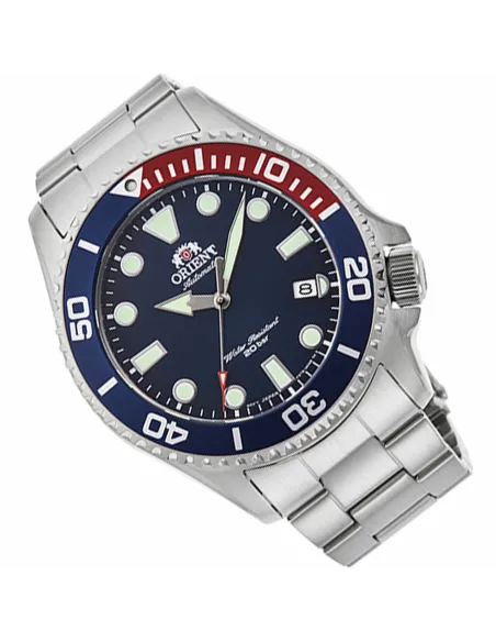 Reloj Automático Hombre Buceo Orient RA-AC0K03L "pepsi" 43.4mm correa acero