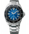 Reloj Automático hombre buceo Seiko Prospex SRPE33K1 Samurai Manta Ray Save the Ocean dial azul 43.8mm Zafiro