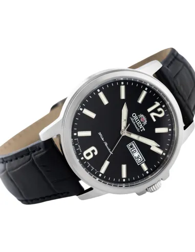 Reloj Automático Hombre Orient Commuter RA-AA0C04B dial negro correa cuero