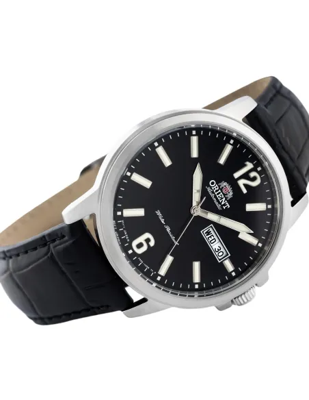 Reloj Automático Hombre Orient Commuter RA-AA0C04B dial negro correa cuero