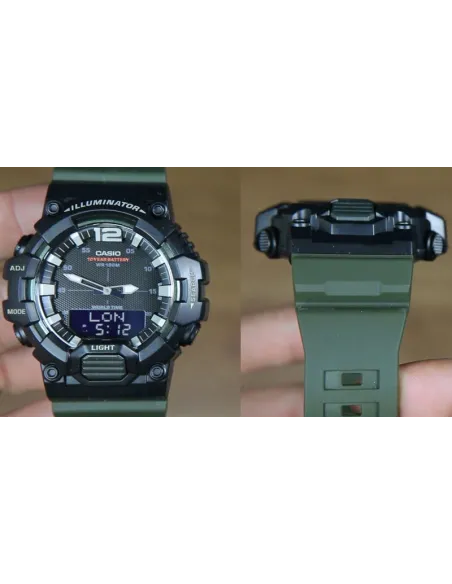 copy of Reloj deportivo hombre Casio HDC-700-3A3 10 años batería Hora Mundial Pantalla Neón 100m WR correa goma