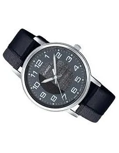 Reloj Casio diseño jeans MTP-E159l-1BD correa jeans 2
