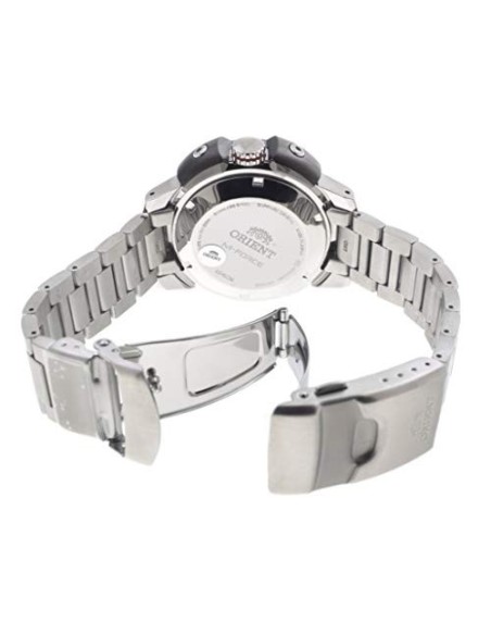 reloj automático hombre buceo Orient M-Force RA-AC0L02R dial rojo 45mm correa acero 200m water resist