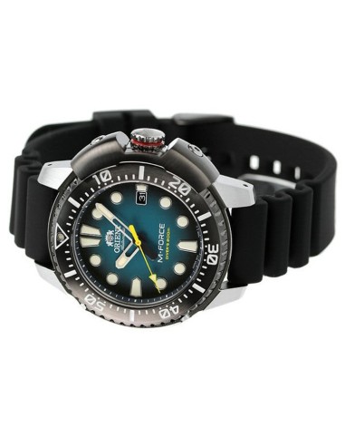 reloj automático buceo hombre Orient M-Force RA-AC0L04L dial azul 45mm correa goma 200m Water resist