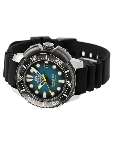 reloj automático buceo hombre Orient M-Force RA-AC0L04L dial azul 45mm correa goma 200m Water resist