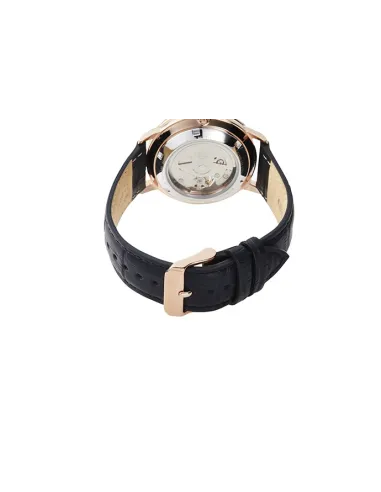 Reloj automático hombre Orient RA-AR0103B Open Heart correa cuero dial negro 40mm (permite cuerda manual)