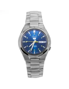 reloj automático hombre Seiko 5 SNK615K1 dial azul 37mm correa acero 2