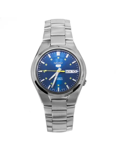 reloj automático hombre Seiko 5 SNK615K1 dial azul 37mm correa acero