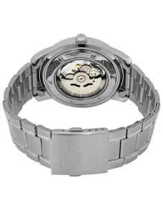 reloj automático hombre Seiko 5 SNKM83K1 dial blanco 43mm correa acero 50m water resist 2