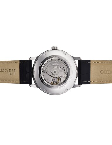 reloj automático hombre Orient Simphony RA-AC0F05B dial negro 41.6mm correa cuero
