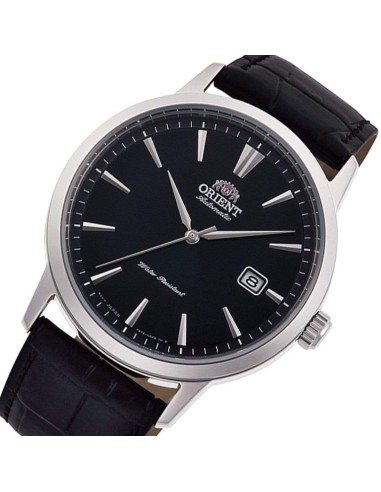 reloj automático hombre Orient Simphony RA-AC0F05B dial negro 41.6mm correa cuero