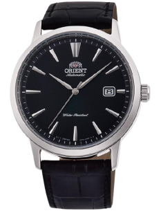 reloj automático hombre Orient Simphony RA-AC0F05B dial negro 41.6mm correa cuero