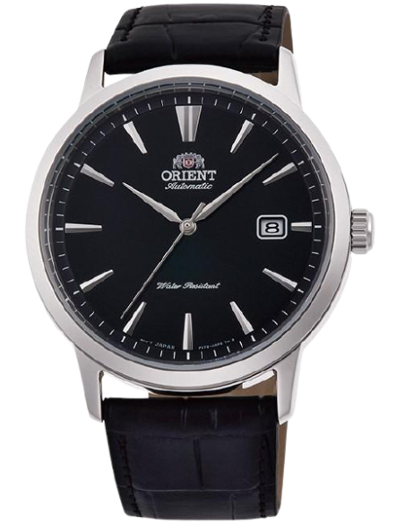 reloj automático hombre Orient Simphony RA-AC0F05B dial negro 41.6mm correa cuero
