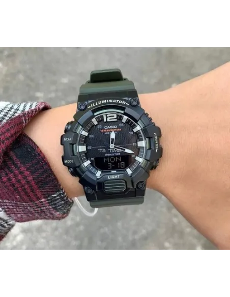 copy of Reloj deportivo hombre Casio HDC-700-3A3 10 años batería Hora Mundial Pantalla Neón 100m WR correa goma