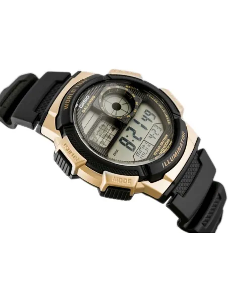 Reloj hombre Casio Digital AE-1000W-1A3 correa resina - hora mundial