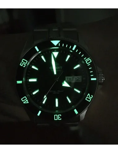 Reloj de buceo Automático Hombre Orient Kamasu RA-AA0003R dial rojo 42mm buceo correa acero 200m water resist