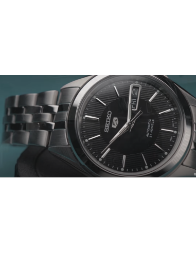 Reloj Automático hombre Seiko 5 SNKL23K1 38mm dial negro correa acero inoxidable