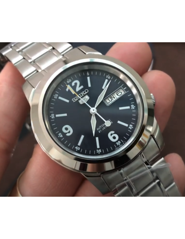 Reloj automático hombre Seiko 5 SNKE61K1 dial azul 37mm correa acero