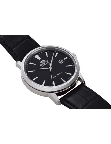 reloj automático hombre Orient Simphony RA-AC0F05B dial negro 41.6mm correa cuero