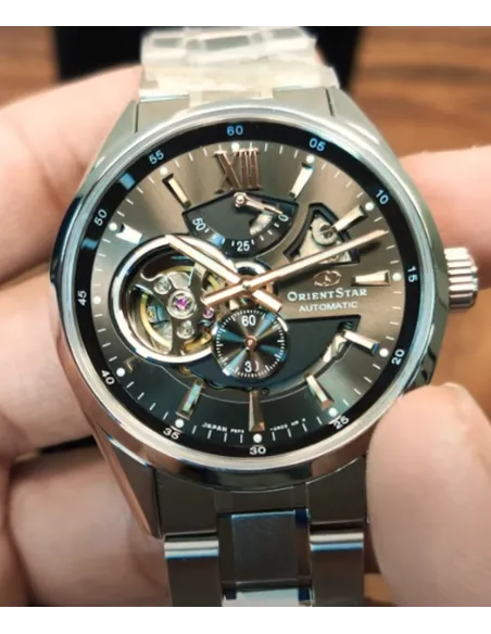Reloj Automático Hombre Orient Star RE-AV0004N correa acero cristal zafiro