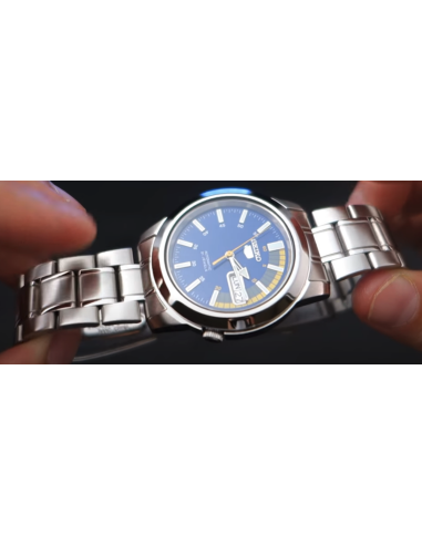 Reloj Automático Hombre Seiko 5 SNKK27K1 dial azul correa acero
