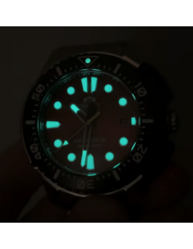 reloj automático hombre buceo Orient M-Force RA-AC0L02R dial rojo 45mm correa acero 200m water resist