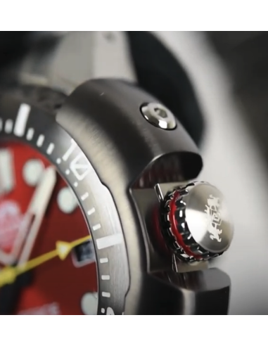 reloj automático hombre buceo Orient M-Force RA-AC0L02R dial rojo 45mm correa acero 200m water resist