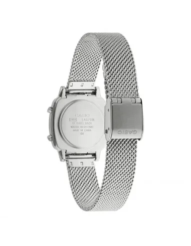 Reloj Casio digital LA670WEM-7EF correa de acero retro