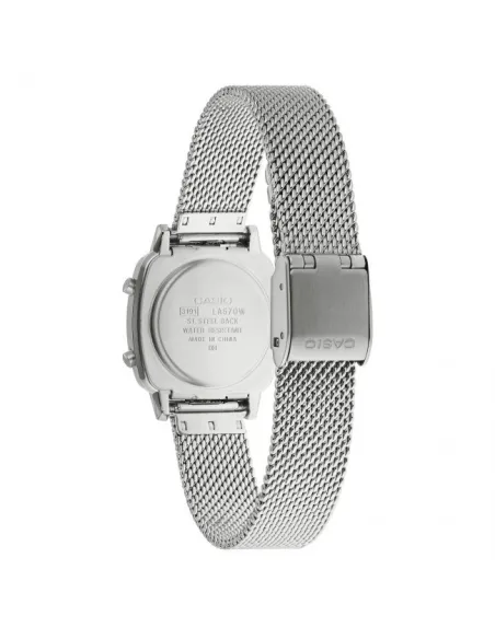 Reloj Casio digital LA670WEM-7EF correa de acero retro