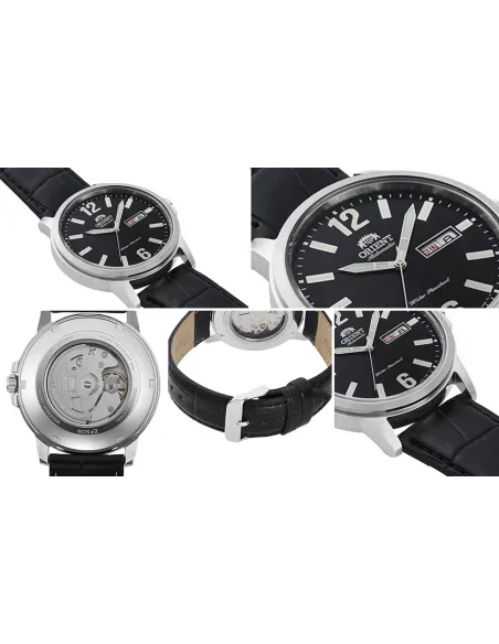 Reloj Automático Hombre Orient Commuter RA-AA0C04B dial negro correa cuero