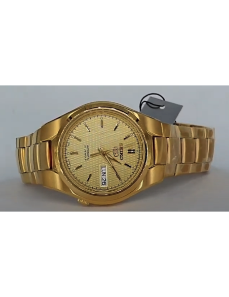 Reloj Automático Hombre Seiko 5 SNK610K1 dial dorado correa acero