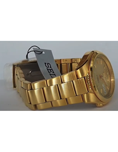 Reloj Automático Hombre Seiko 5 SNK610K1 dial dorado correa acero