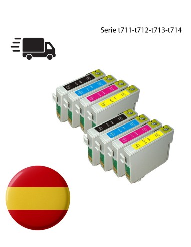 Epson T0711/2/3/4 8 tintas comp. NonOem