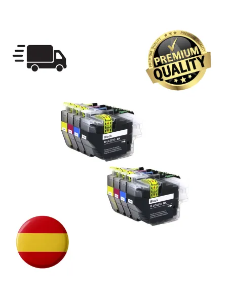 8 tintas para Brother LC3213 LC3211 DCP-J 770 MFC-J 890 MFC-J 497 DW MFC-J 491