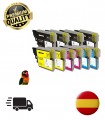 Pack 10 tintas compatibles Brother LC985 DCP-J125 DCP-J140W DCP-J315W DCP-J515