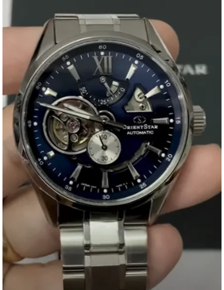 Reloj Automático hombre Orient Star RE-AV0003L Contemporary 50h Power Reserve cristal zafiro anti-reflejo correa acero