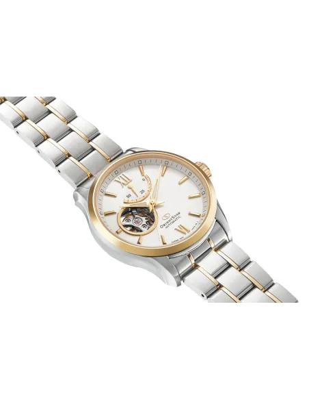 reloj automático hombre Orient Star RE-AT0004S dial blanco 39.3mm bisel dorado correa acero 2 tonos