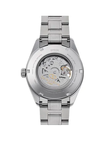 reloj automático hombre Orient Star RE-AV0114E Power Reserve 50h dial verde 41mm cristal zafiro anti-reflejo 100m correa acero