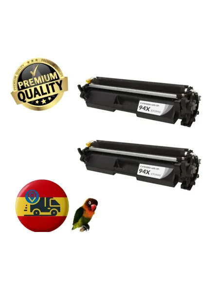 2 Toner compatibles CF294X 94X avec HP LASERJET PRO M118 MFP M140 M148