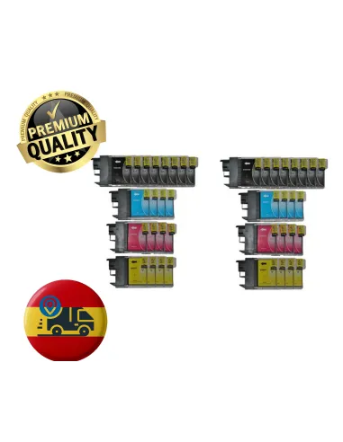 Pack 40 tintas  Brother LC985 DCP-J125 DCP-J140W DCP-J315W DCP-J515