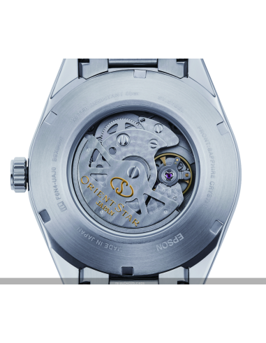 Reloj automático hombre Orient Star RE-AU0401S dial blanco bisel oro rosado Cristal Zafiro