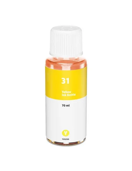 Botella de Tinta HP 31 AMARILLO compatible 1VU28AE
