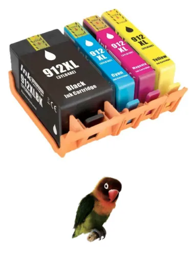 tinta  Compatible HP 912XL Negro Cartucho de Tinta  HP OfficeJet 8010 8012 8012 e 8013 8014 8014 e 8015 912XL 3YL84AE / 3YL80AE