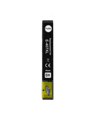 Cartucho tinta Negra Epson 407 / Epson 407XL Cartuchos de Tinta para WorkForce Pro WF-4745 DTWF