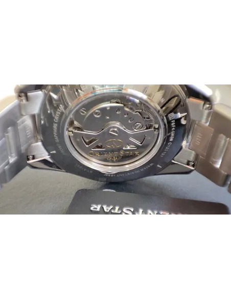 reloj automático hombre Orient Star RE-AV0114E Power Reserve 50h dial verde 41mm cristal zafiro anti-reflejo 100m correa acero
