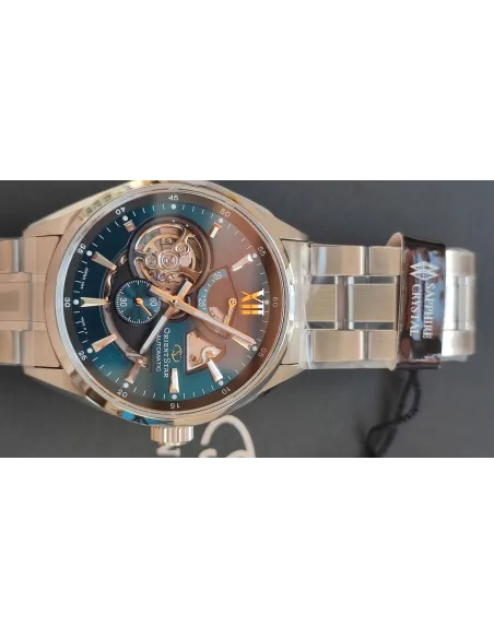 reloj automático hombre Orient Star RE-AV0114E Power Reserve 50h dial verde 41mm cristal zafiro anti-reflejo 100m correa acero