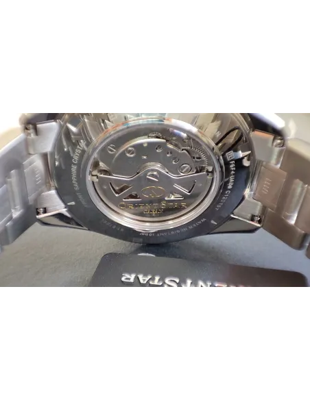 reloj automático hombre Orient Star RE-AV0114E Power Reserve 50h dial verde 41mm cristal zafiro anti-reflejo 100m correa acero
