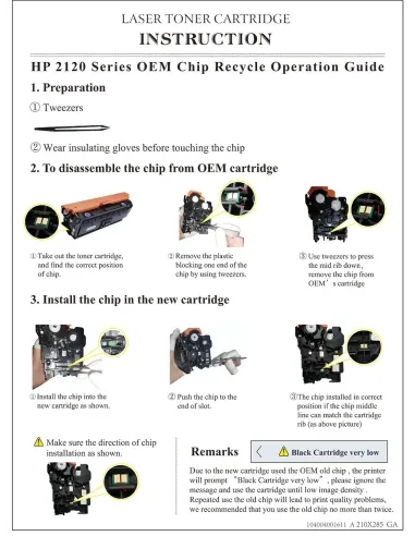 toner Compatible HP W2120X (SIN CHIP) Negro Cartucho de Toner 212X
