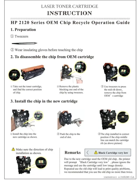 toner Compatible HP W2120X (SIN CHIP) Negro Cartucho de Toner 212X