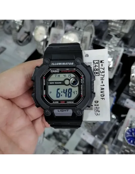 copy of Reloj deportivo hombre Casio W737H-1A2 Luz LED 10 años batería Hora Dual 100m Water Resist